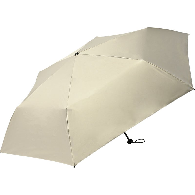 assa公式 AM544 メンズ 折りたたみ傘 ベージュ 無地 完全遮光 晴雨兼用 軽量