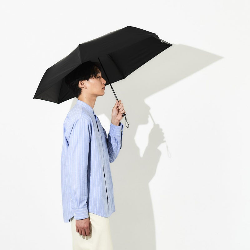 通勤に便利な assa公式 メンズ 完全遮光 折りたたみ傘 AM544 晴雨兼用 無地