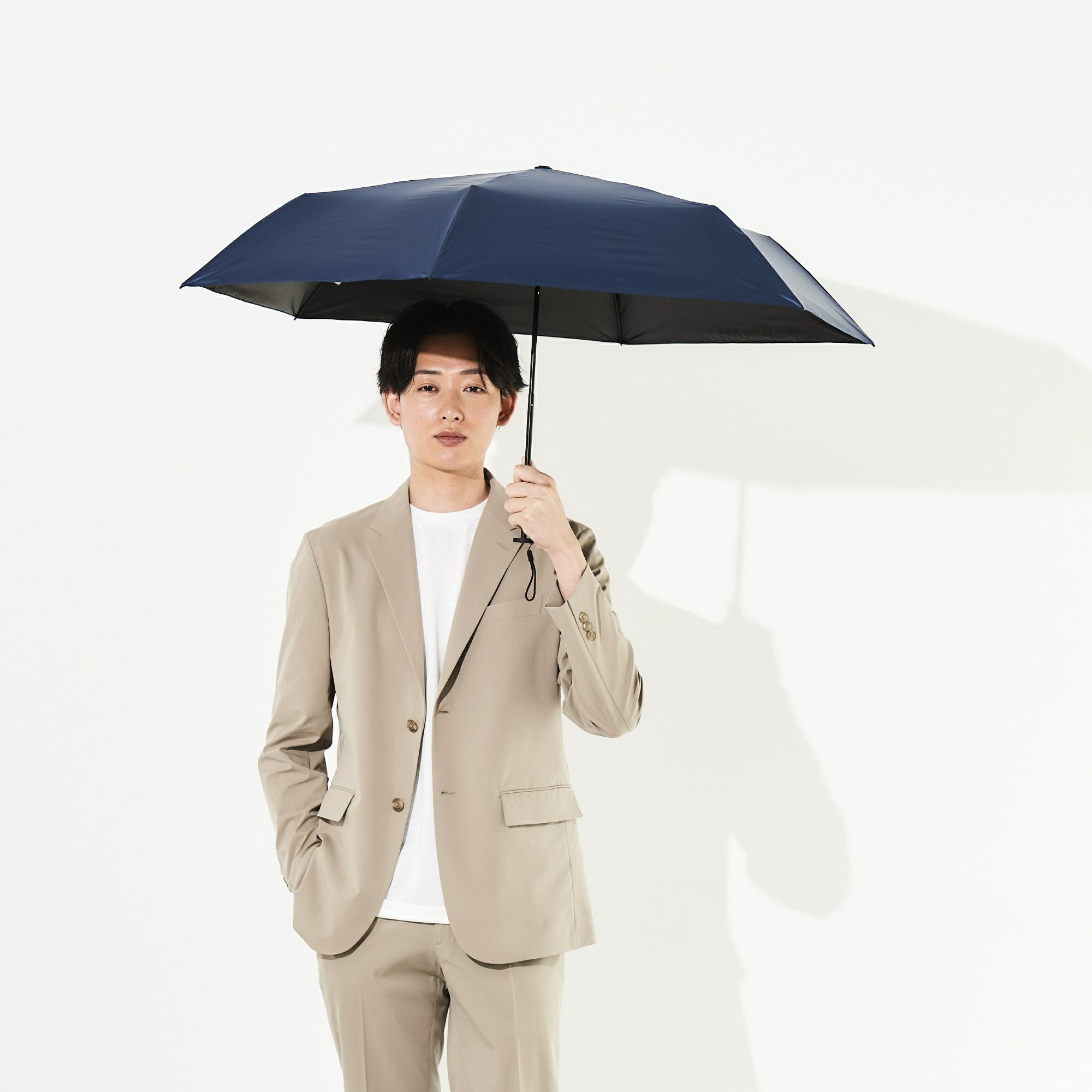 日傘 無地 《ALL IN UMBRELLA》 ユニセックス 晴雨兼用 折りたたみ傘
