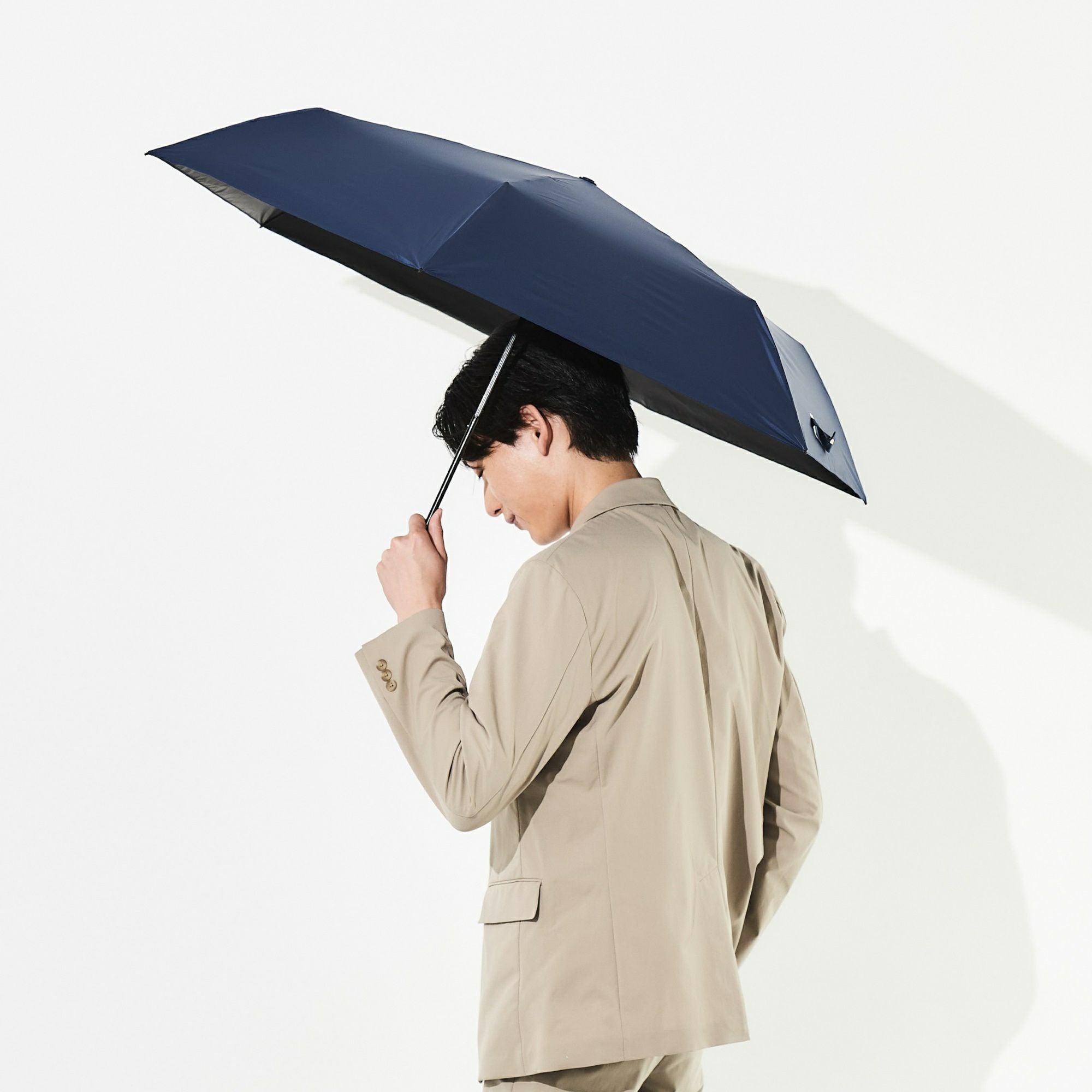 日傘 無地 《ALL IN UMBRELLA》 ユニセックス 晴雨兼用 折りたたみ傘