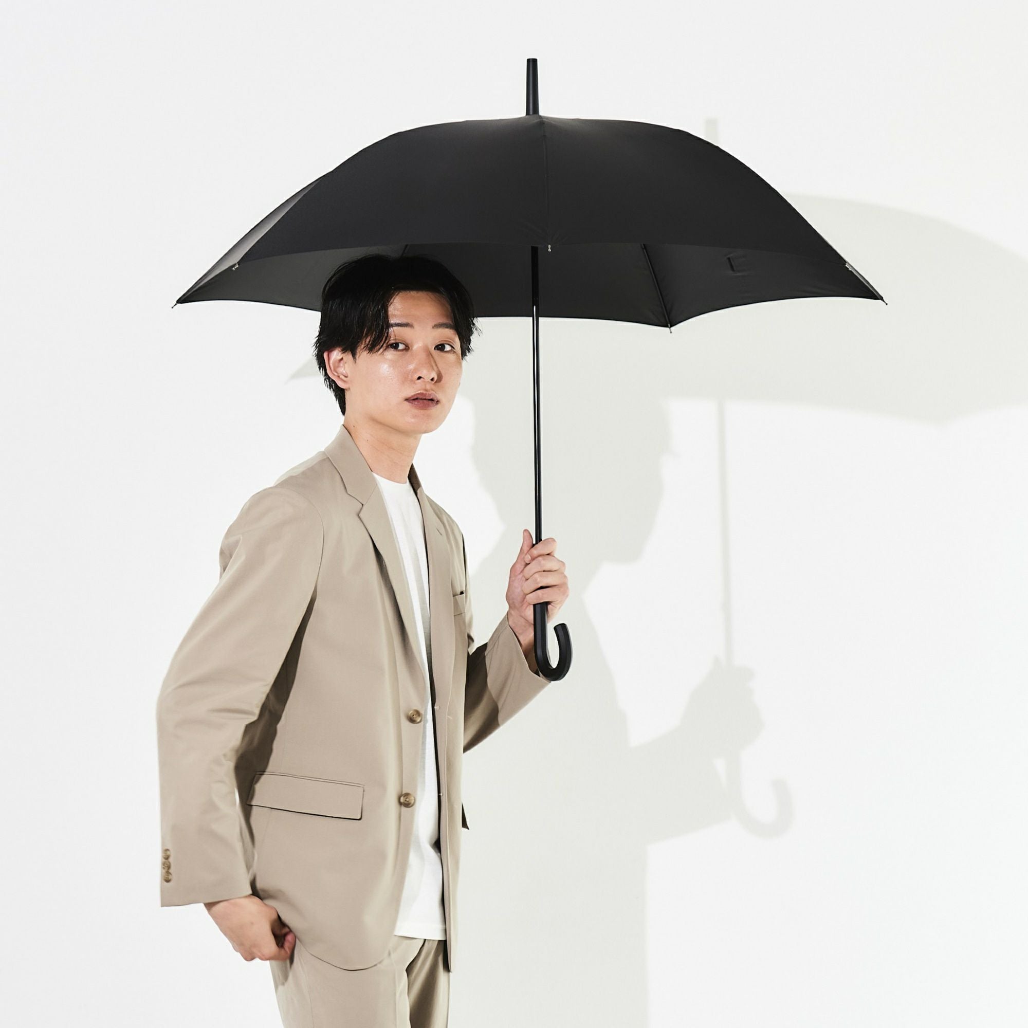 日傘 無地 《ALL IN UMBRELLA》 ユニセックス 晴雨兼用 長傘 AL544