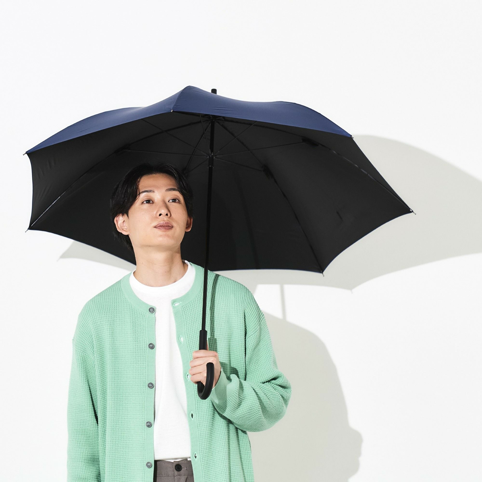 日傘 無地 《ALL IN UMBRELLA》 ユニセックス 晴雨兼用 長傘 AL544