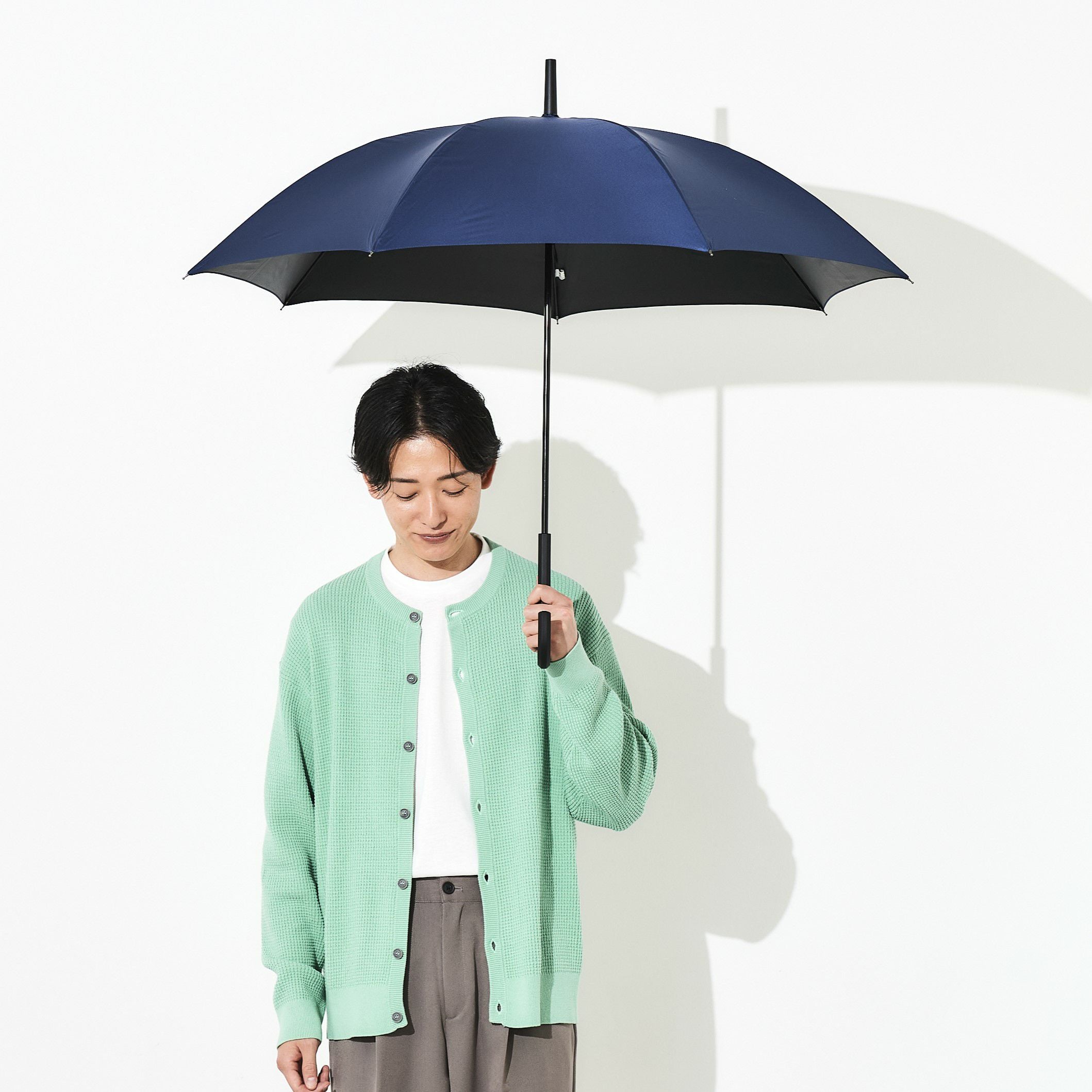 日傘 無地 《ALL IN UMBRELLA》 ユニセックス 晴雨兼用 長傘 AL544