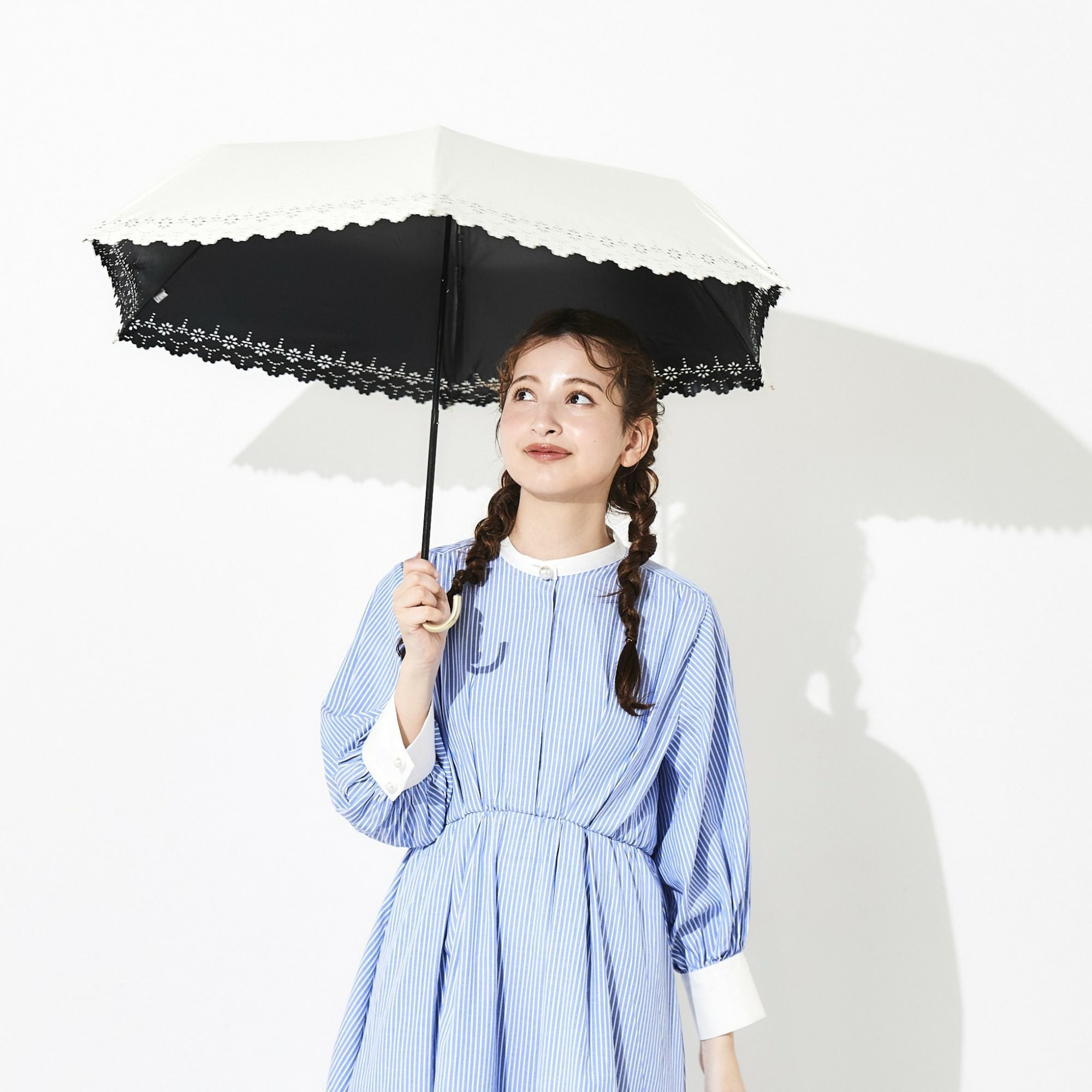 WEB限定】 日傘 レースヒートカット 折りたたみ傘 FM130 | ASCENTE