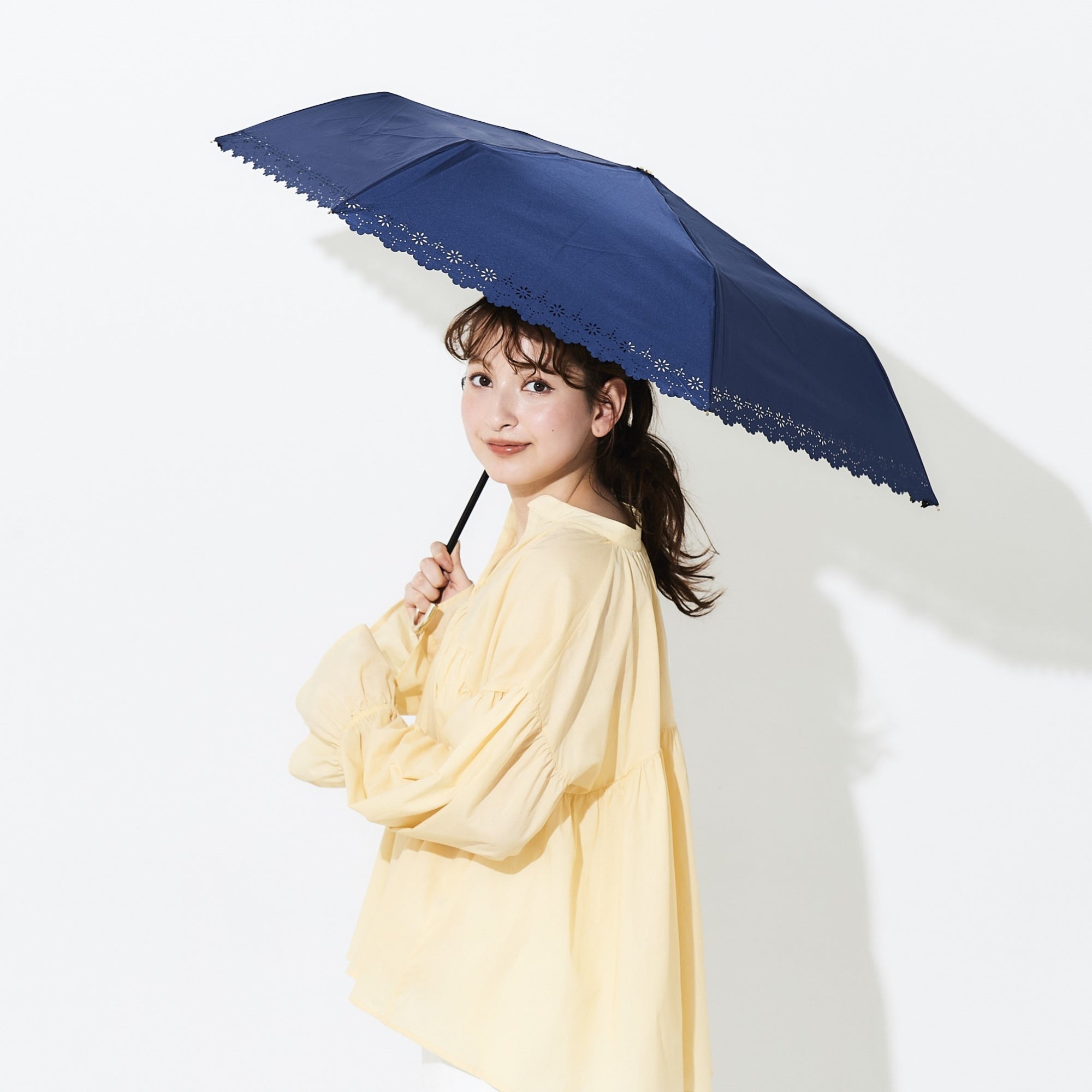 WEB限定】 日傘 レースヒートカット 折りたたみ傘 FM130 | ASCENTE
