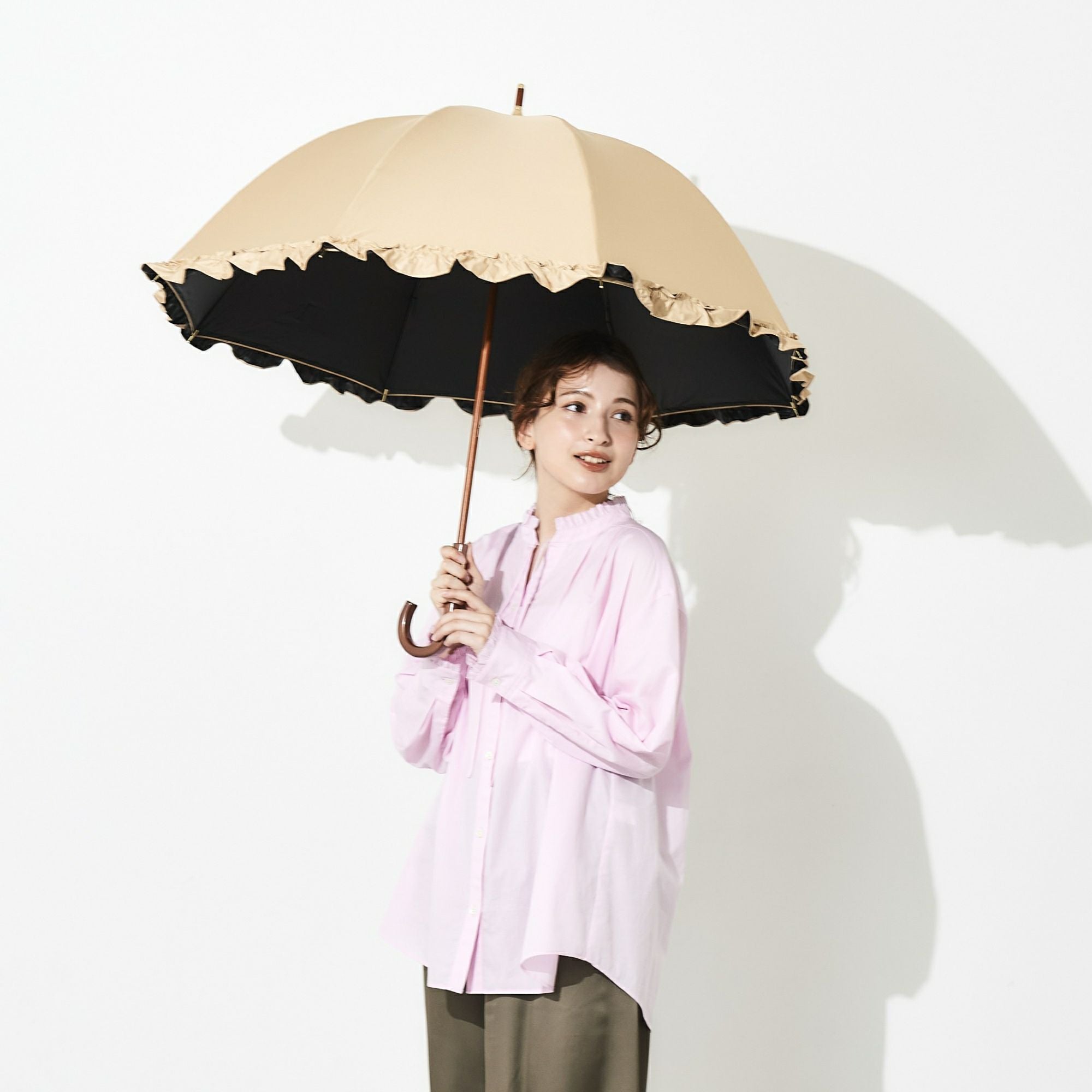 日傘 フリル 《BODY WRAP 100》 長傘 BL701 | ASCENTE Online Store