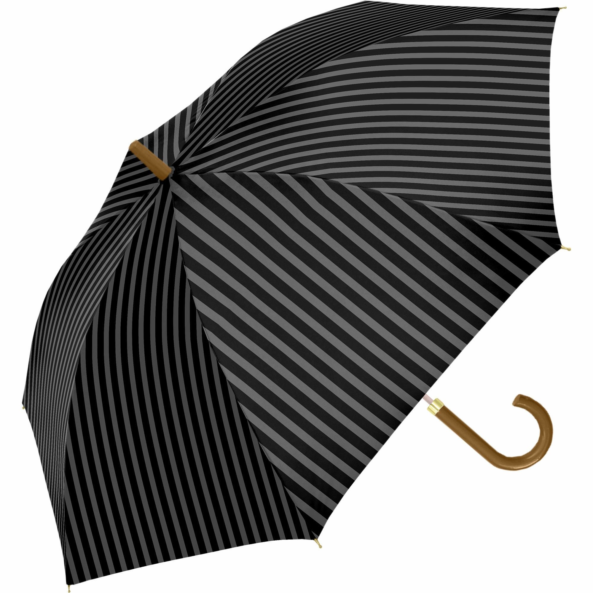 日傘 ノーマルストライプ 《ALL IN UMBRELLA》 晴雨兼用 長傘 AL753