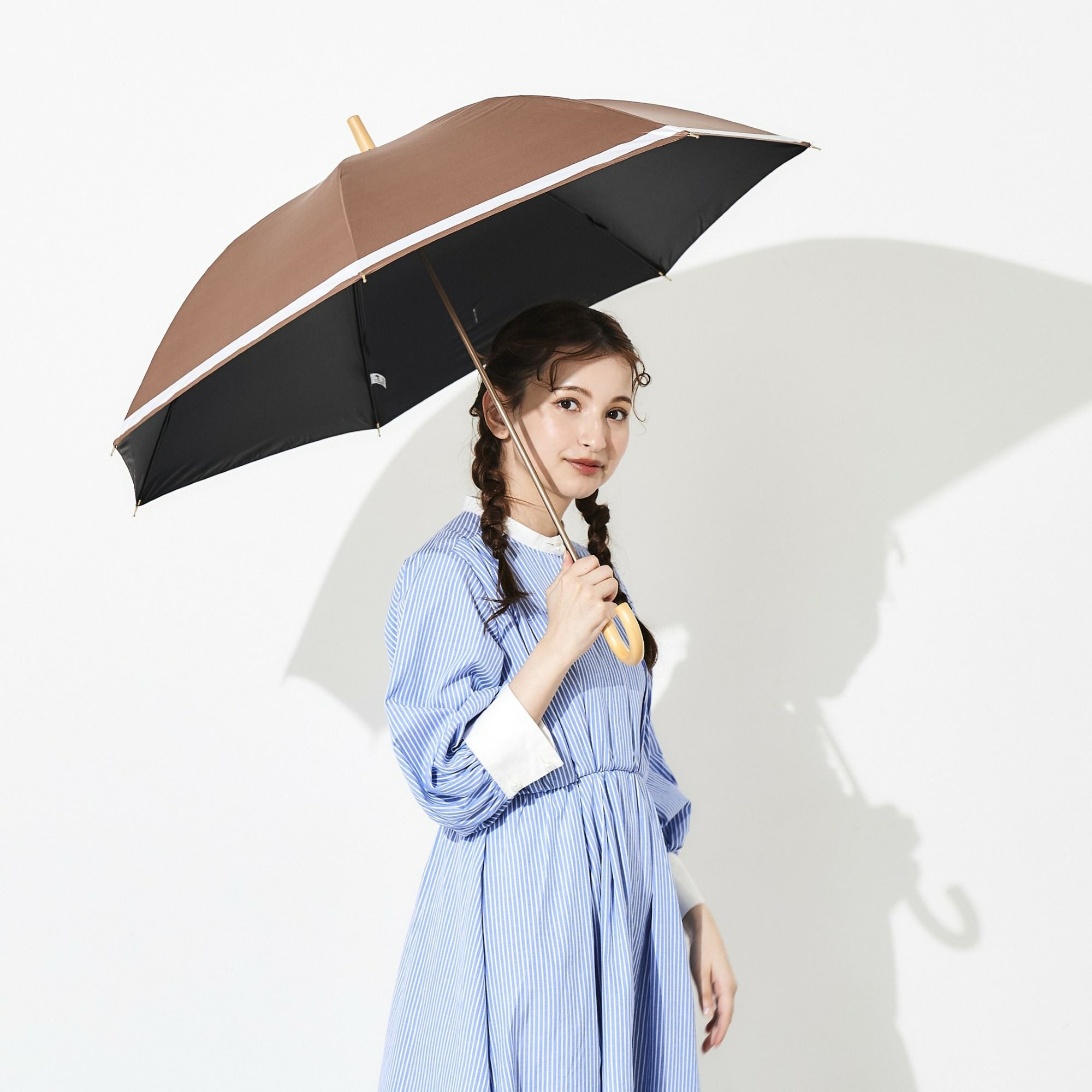 日傘 アンダーライン 《ALL IN UMBRELLA》 晴雨兼用 長傘 AL755