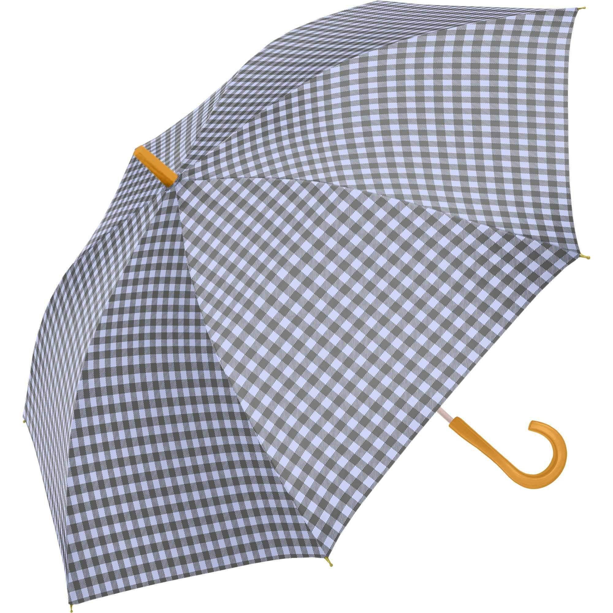 日傘 ギンガムチェック 《ALL IN UMBRELLA》 晴雨兼用 長傘 AL886
