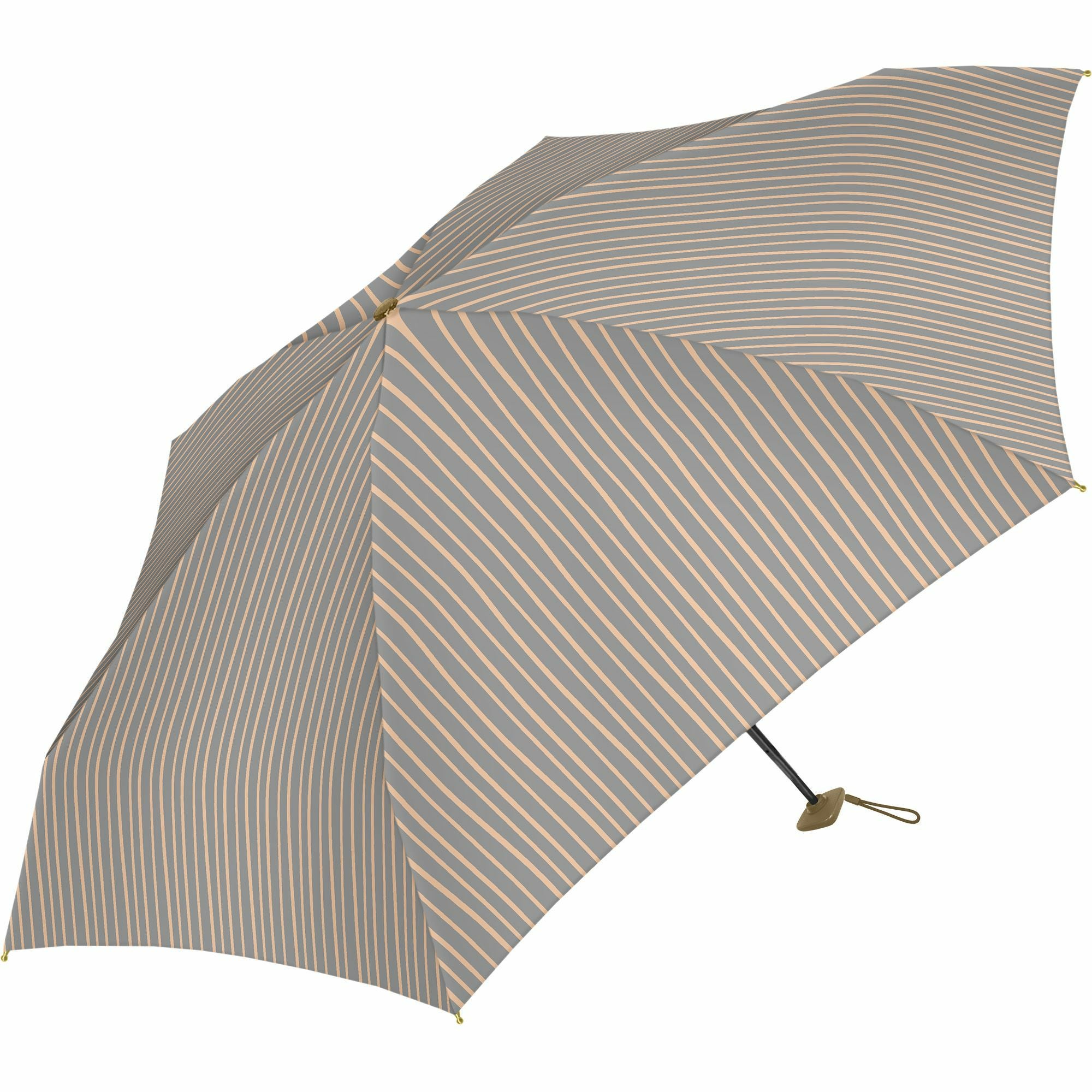 日傘 ラフストライプ 《ALL IN UMBRELLA》 minicolo 晴雨兼用