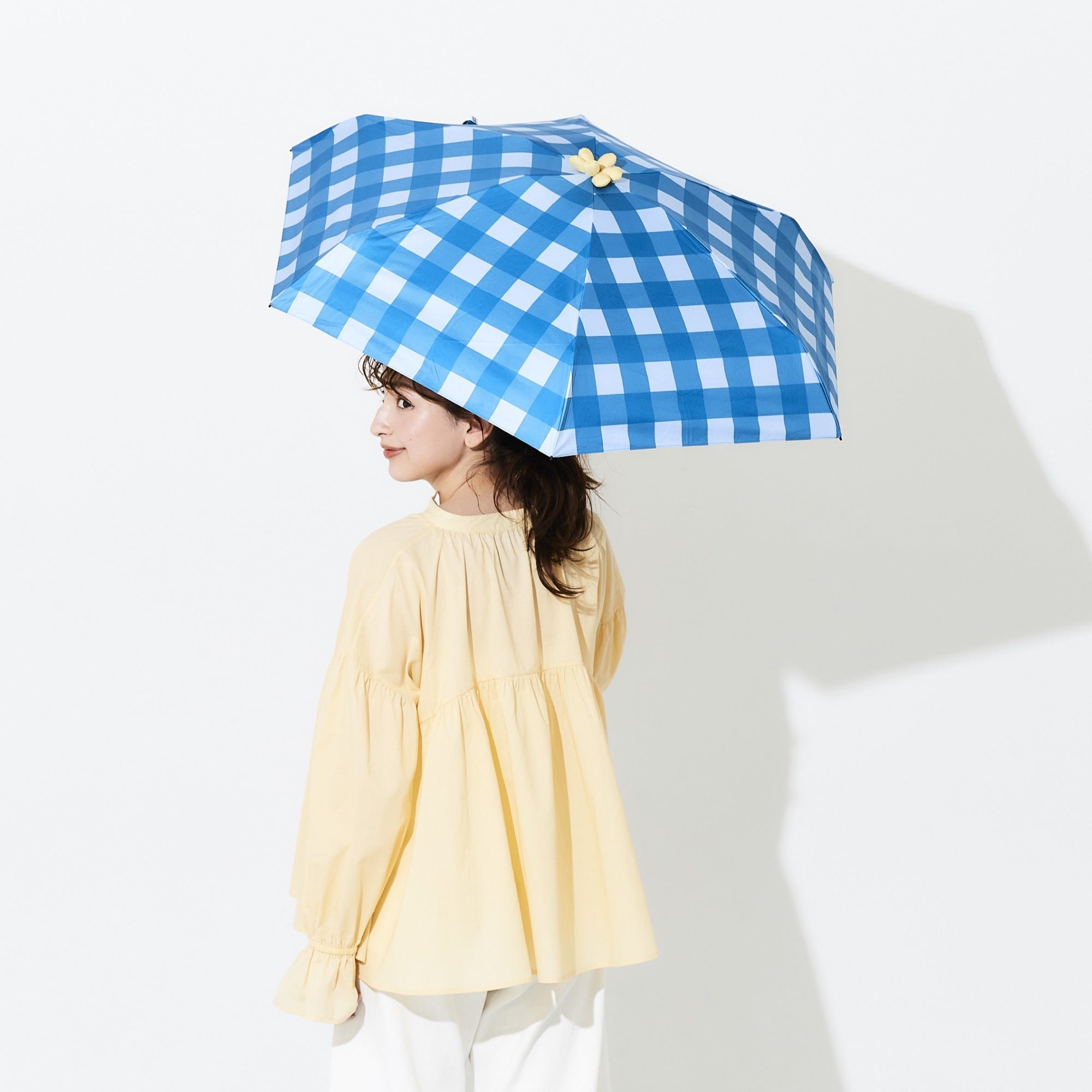 日傘 チェック 《Ohana Parasol》 折りたたみ傘 FW920 | ASCENTE