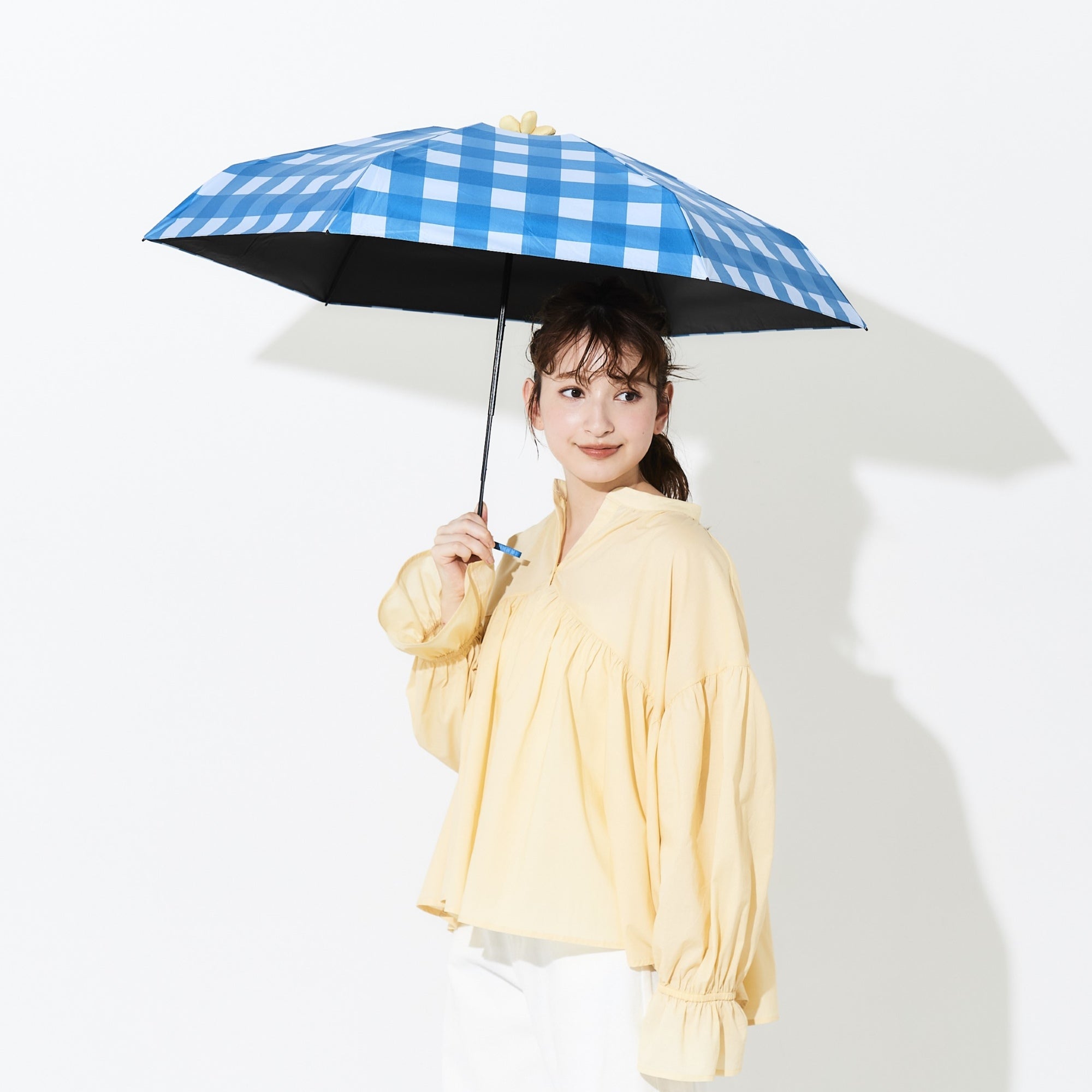 日傘 チェック 《Ohana Parasol》 折りたたみ傘 FW920 | ASCENTE