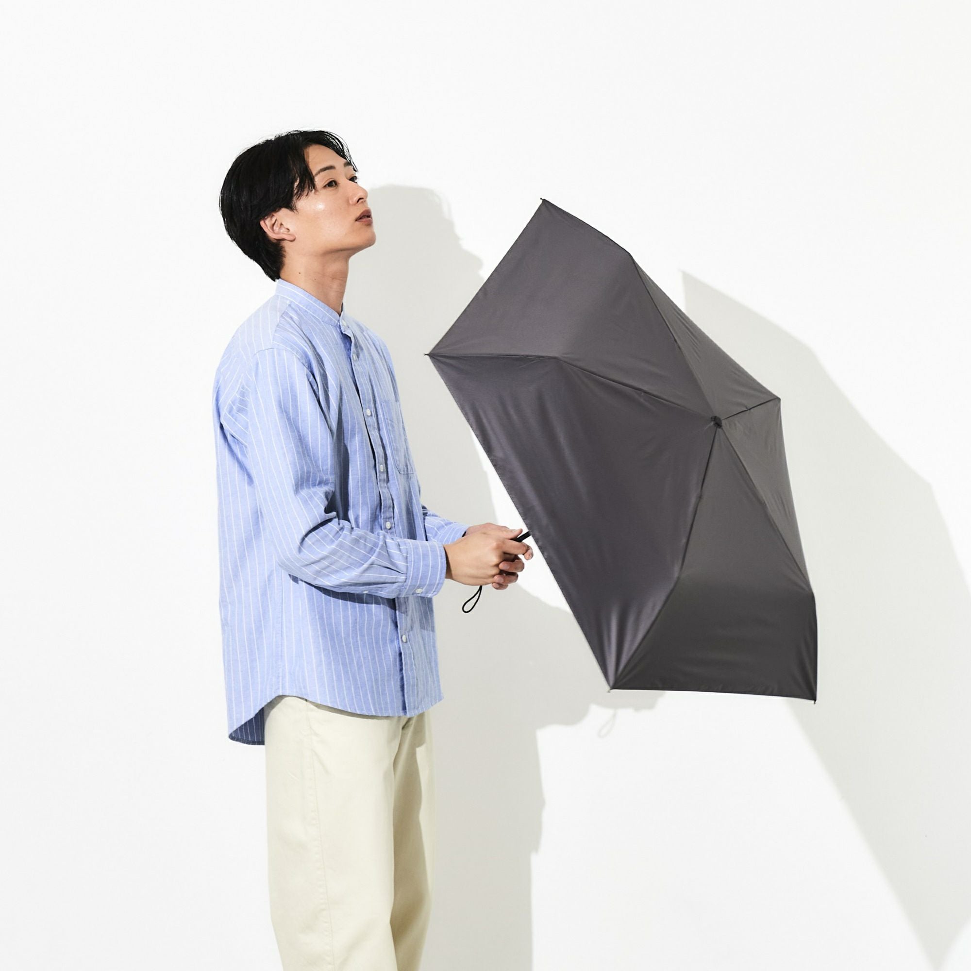 WEB限定】 日傘 無地 メンズ 軽量折りたたみ傘 FM017 | ASCENTE Online