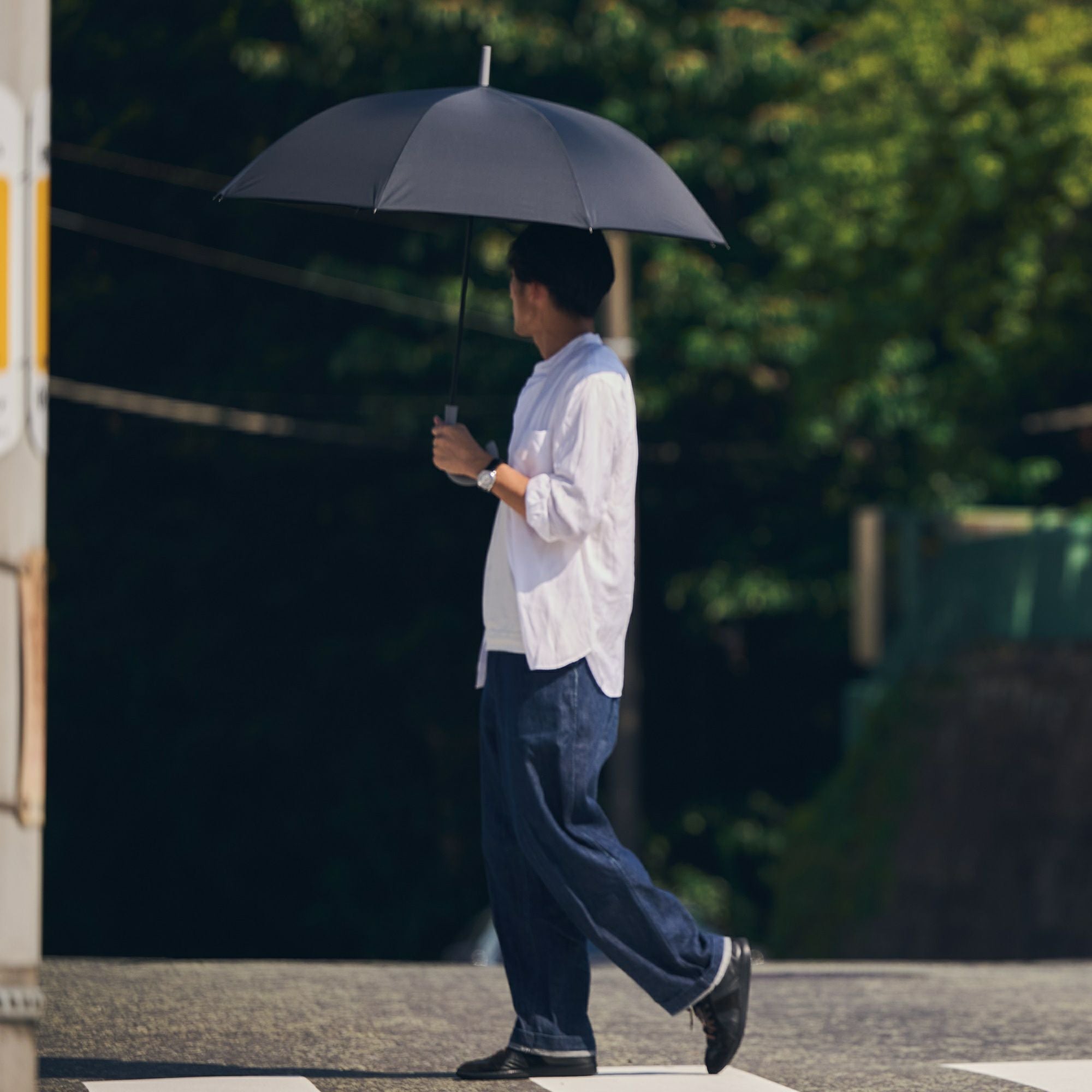 雨傘 《ever DRY》 無地 ユニセックス 大判耐風ジャンプ傘 RJ956