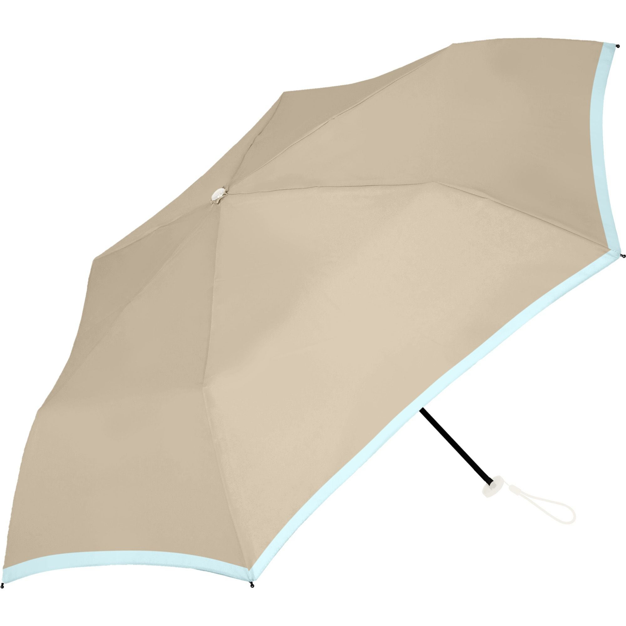 【新品】ETRE TOKYO 折りたたみ傘 ベージュ 晴雨兼用 日傘 パイピング 《ALL IN UMBRELLA》 晴雨兼用 折りたたみ傘 AM929