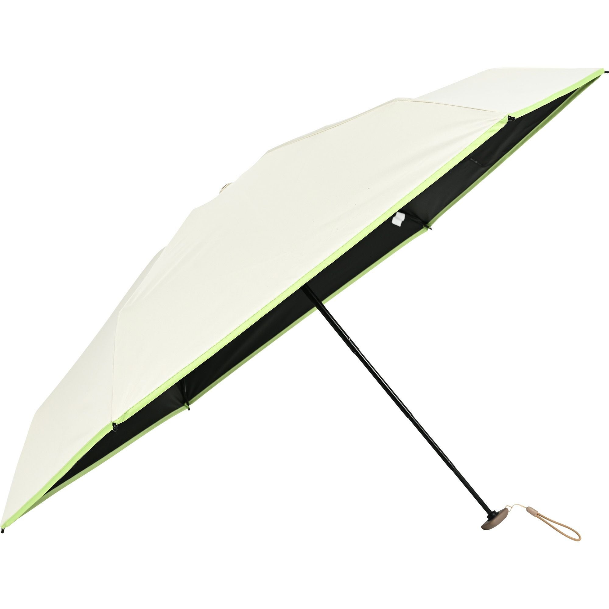 日傘 パイピング 《ALL IN UMBRELLA》 ポーチ付き 晴雨兼用 折りたたみ